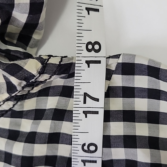 Old Navy Gingham Black and White Shirt SZ M - Picture 7 of 11